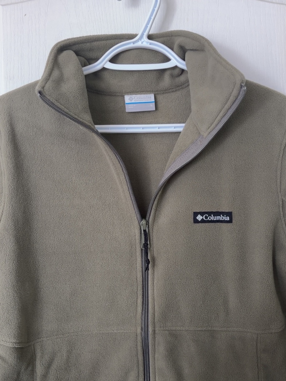 Women’s Columbia Green Full-Zip Fleece Jacket - Large